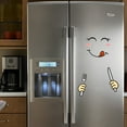 thumbnail image 1 of QTOCIO Fridge Sticker Home Decoration Fridge Sticker Sunglasses Fridge Sticker Happy Delicious Face Kitchen Fridge Wall Stickers Art, 1 of 1