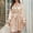 Beige, variant on Hauaitttt Women's Home Pajamas Women's Imitation Silk V Neck Pajamas Home Wear Pajamas Women Soft Cute Women Sleepwear Night Gown Maternity Silk Pajama Set Women Womens Pajamas Set plus Size