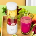 thumbnail image 4 of Portabler With 4Ultra- Blades Small For Shakes USB Rechargeable Fresh Fruit Juicer For Home/Travel/Gym/Office, Xinsrenus Under $5! Portabler With 4Ultra- Blades Small, 4 of 7