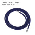 thumbnail image 2 of Unique Bargains 1.5 Yard 6 mm Rhinestone Tube Rope Diamond String for Trouser Drawstring Sweaters Black Mesh Deep Blue Diamond, 2 of 5
