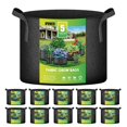 thumbnail image 1 of Macetas de tela no tejida Grow Bags iPower de 5 galones, paquete de 10 unidades, negras, 1 of 8