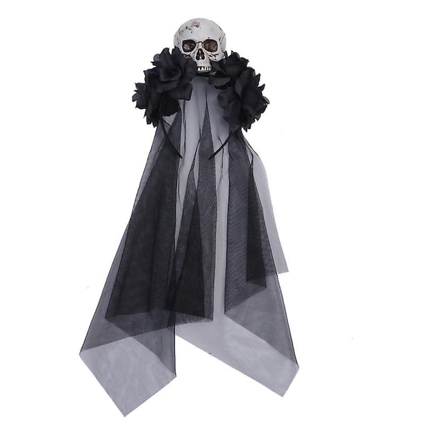 1 aro de pelo con forma de calavera para decoraciones de Halloween.