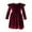 Burgundy, variant on Zwiiyzr Infant Girls Winter Dress Single Sided Velvet for Kids Twirl Dress Ruffle Hem Solid Color Lace Long Sleeves Ruched Dress Baby Clothes for 6 Months-5 Years Olive Green