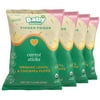 Baby Gourmet Organic Puff Snacks - Carrot Sticks - Plant-based Nutrition, 1 Billion Probiotics Per Serving, No Added Sugar or Salt, Non GMO, Gluten Free - Perfect For Self-feeders (1.4 Oz) 4-Pack