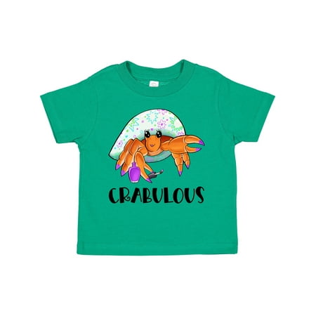 

Inktastic Crabulous Cute Hermit Crab with Purple Nail Polish Boys or Girls Toddler T-Shirt