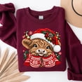 thumbnail image 5 of Highland Cow Christmas Sweatshirt, 5 of 6