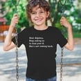 thumbnail image 3 of Tee Hunt Dear Algebra Stop Asking Us to Find Your X Youth T-Shirt Funny Kids, Black, Large, 3 of 5