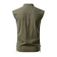 thumbnail image 4 of 2025 Camisa hippie de playa sin mangas para hombre - Mezcla de lino, cuello alto, ligera - Boho veraniego, S-XXL, 4 of 5