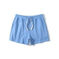 thumbnail image 2 of LYMAYTER Men's 3 Inch Casual Shorts Running Take Exercise Fitness Breathable Summer Drawstring Shorts for S-4XL, 2 of 10
