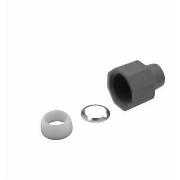 Zurn Fresh Water Fitting Ring QR1 Qicktite; For 1/4 Inch Inside Diameter Tubing; Gray; Acetal; Single; Without Retail Package