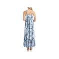 thumbnail image 2 of Karen Kane Womens Tie-Dye Ruffle Hem Maxi Dress Blue XS, 2 of 2