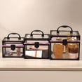 thumbnail image 1 of YAOMOBB Transparent Acrylic Makeup Case Large Capacity Clear Makeup Storage Box Portable Waterproof Organizer for Home and Travel, 1 of 6