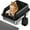 Black, variant on Fylica Stainless Metal XL Extra Large Cat Litter Box, Open Top High Sided Litter Box for Multiple Cats, Anti-Leakage, Easy Cleaning, a Scoop, Scoop Holder, Cat Litter Mat Included,Dark Gray