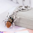 thumbnail image 2 of Llavero de aleación con llavero de araña de moda con decoración de diamantes de imitación (champán), 2 of 2