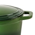 thumbnail image 6 of BergHOFF Neo Cast Iron 8qt. Oval Dutch Oven 13" with Lid, Green, 6 of 9