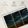 thumbnail image 6 of Elephant Stock Double Lightning In Colorado Wall Art - Horizontal Multi Panel Canvas - Living Room Wall Decor - Nature Multi Panel - Teal And Blue Decor - 74" x 48", 6 of 8