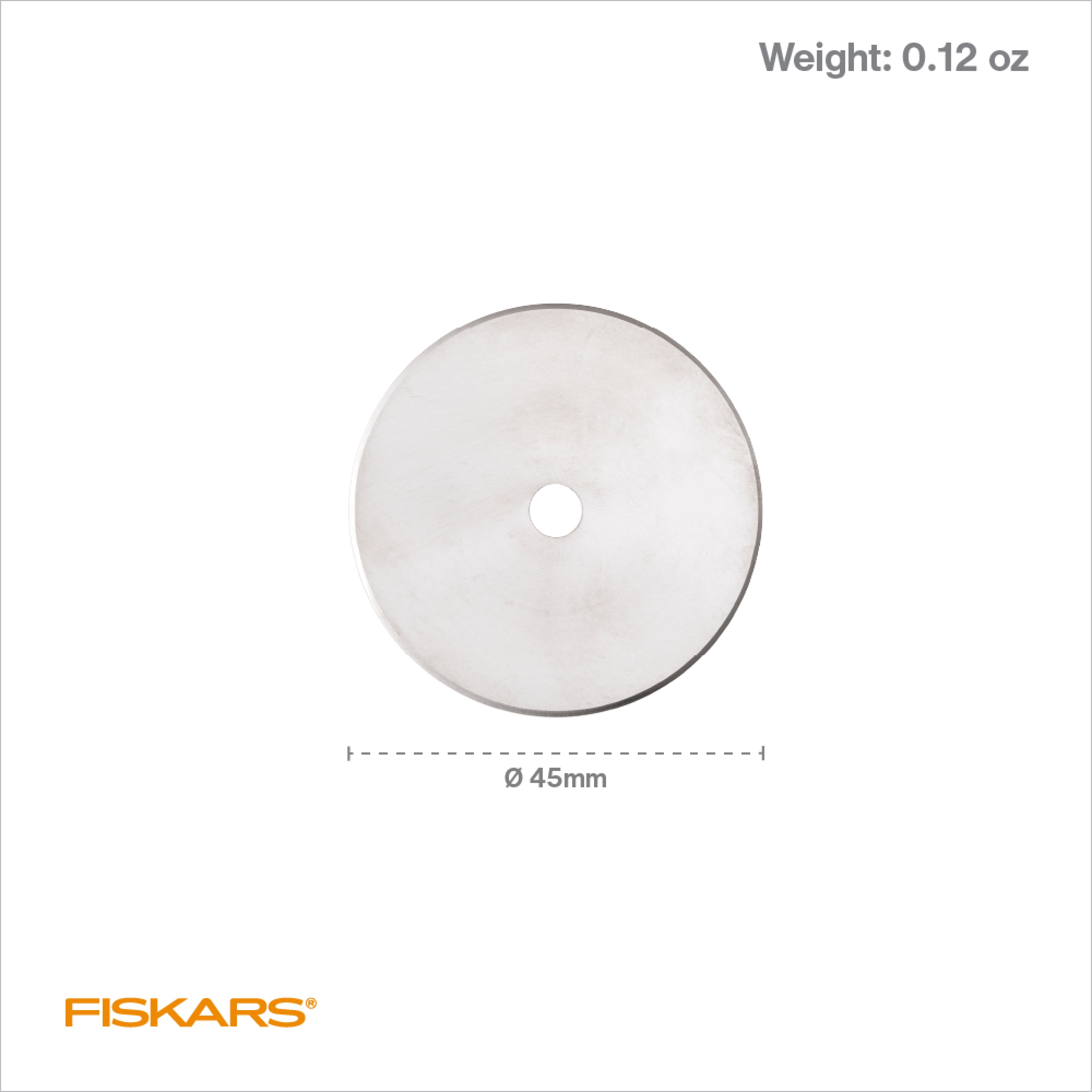 (2 pack) Fiskars 45mm Titanium Rotary Blade 2-Pack, 3.75" Width