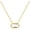 April - Clear Crystal, variant on Birthstone Necklace for Women 14k Gold Plated Preppy Oval Stone Necklaces Trendy Zircon Pendant Necklaces Birthday Gifts for Women Mom Wife Friends