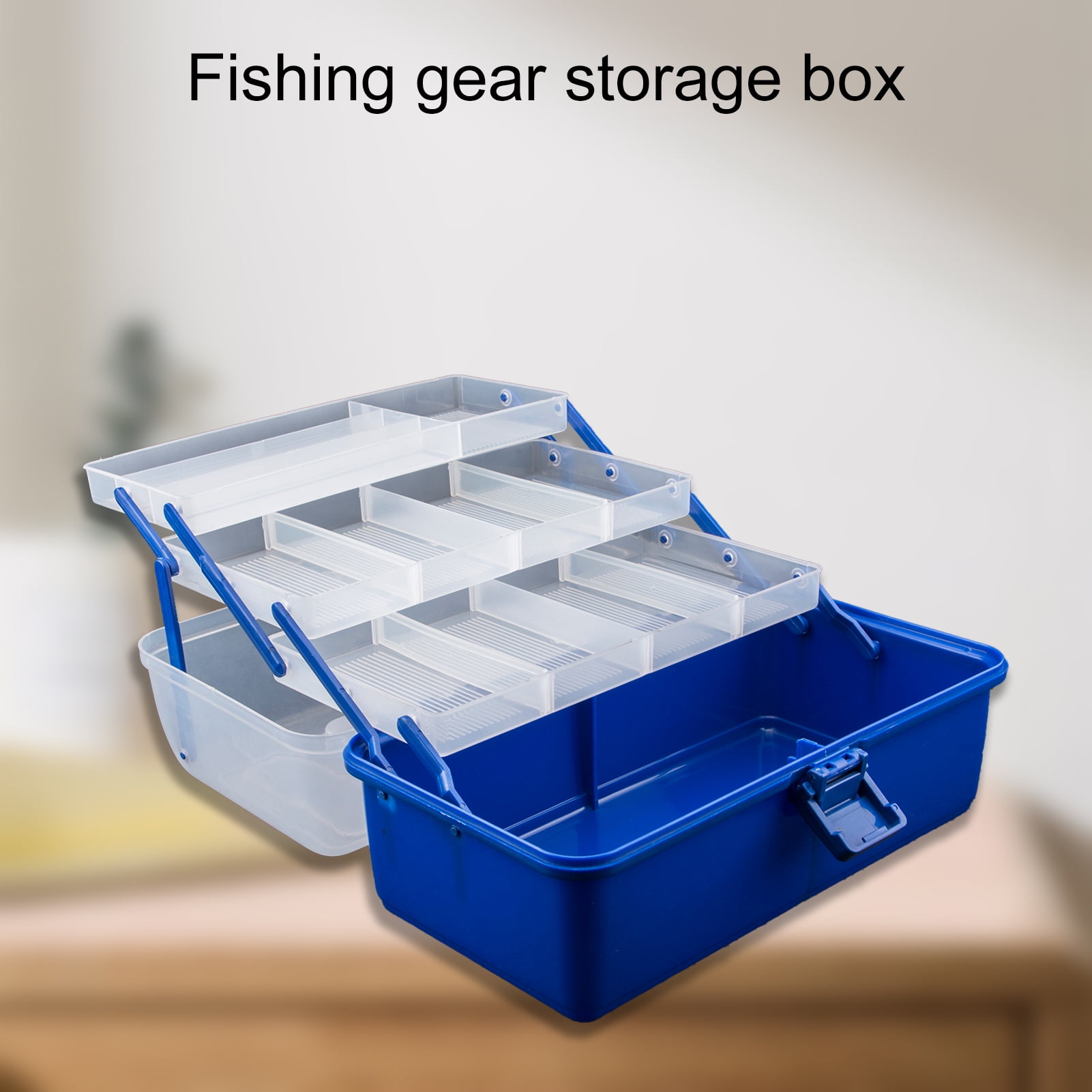 Portable 3/4 Layers Lure Bait Storage Box Fishhook Fishline Fishing Gear Protective Case