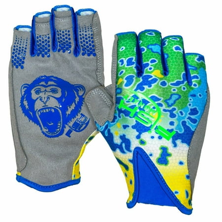 UPC: 0850006567775 | Fish Monkey Pro 365 Guide Glove  Exposed Fingers  Dolphin  Large