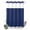 Blue, variant on No Hook Shower Curtain, Green Solid Color Shower Curtains for Bathroom with See Through Top Window, Aesthetics Contemporary Luxury Waterproof & Washable Bath Curtain Standard 72"x72"