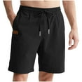 thumbnail image 2 of Dolkfu Twill Shorts Men Athletic Drawstring Shorts Quick Dry Elastic Waist Men's 5 Inch Inseam Shorts M, 2 of 8