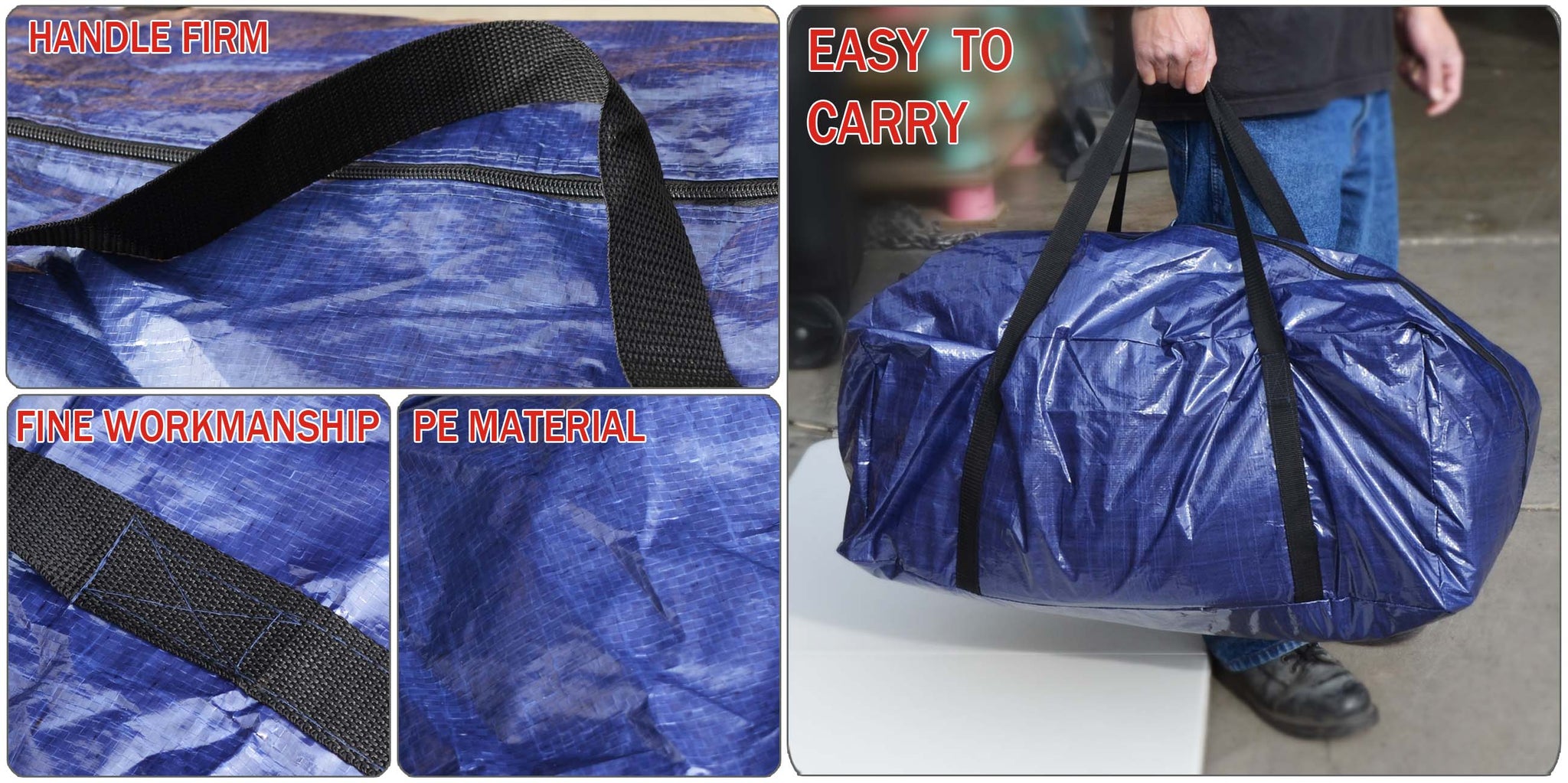 SUNRISEUMBRELLA Storage Tote Shopping Traveling Grocery Bag Storage Bag 10 pcs