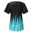 thumbnail image 4 of MITCOWBOY Hauts pour Femmes, Mode Féminine Sexy Manches Courtes Imprimés Colorés T-Shirt Blouse, Chemises pour Femmes, Chemises Roses pour Femmes, Vert 2TG (Liquidation), 4 of 9