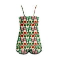 thumbnail image 5 of Womens Loungewear Sets – Lounge Sets for Brunch, Travel and Casual Days Women's Christmas Print Sleeveless Top And Shorts Set, 5 of 5
