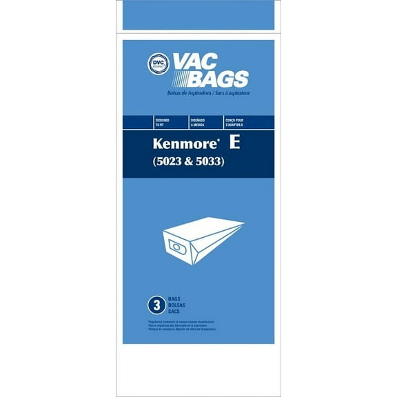 DVC Replacement 405566 Kenmore 5033 Paper Bag | Vacuum Cleaner Bag | 3 Pack