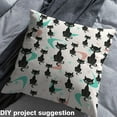 thumbnail image 2 of Homewish Kawaii Black Cat 01, Cartoon Cute Animal Room Decor Fabric by the Yard, Chic Abstract Ombre Sewing Fabric, Luxury Bedroom Decor, 2 of 6