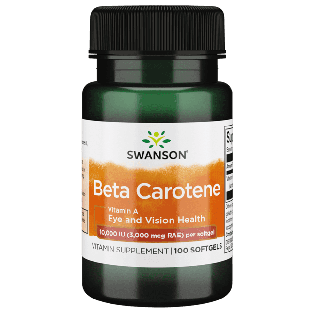Swanson Beta-Carotene 10,000 Iu 100 Softgels