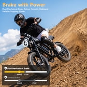 Electric Bike for Adults 20 Fat Tire, Max 32MPH Ebike, 1500W Peak E-Mountain Bike 48V 15Ah UL2849