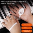 thumbnail image 3 of Dispositivo Orthótico de la Mano de Piano, Silicona Blanca Suave 1 Par de Dispositivos Corrector de Manual para piano para el Aprendizaje de Piano para la Mano Derecha, 3 of 7