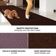 thumbnail image 3 of ANTPOP 2'x6' Runner Rugs Outdoor Indoor Utility Non-Slip Carpet Runners with Rubber Backing Custom Size Area Rug Entrance Mat for Kitchen Hallway Entryway Patio Garage Laundry Dark Brown, 3 of 8