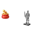 thumbnail image 1 of Escultura de escritorio,Estatua de la Cuenca del Tesoro,regalo de cumpleaños de Feng Shui,Figura de escritorio,Estatua de caballero,arte,artesanía,coleccionable,escritorio,oficina,Figura, 1 of 8