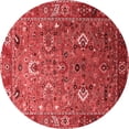 thumbnail image 1 of Ahgly Company Indoor Round Oriental Red Industrial Area Rugs, 7' Round, 1 of 4