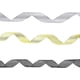thumbnail image 4 of 3 Rolls 75 Yards in Total Metallic Glitter Ribbon for Gift Wrapping Birthday Holiday Graduation Party Decoration (Golden, Silvery, Silver-Black), 4 of 4