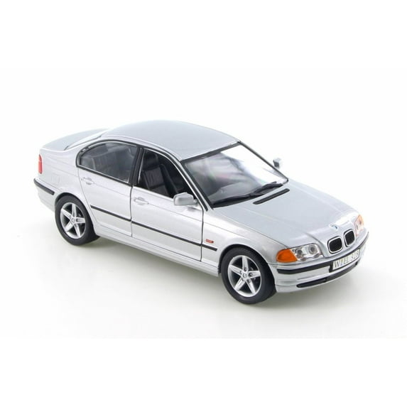 1998 BMW 328i, Silver - Welly 9395-4D - 1/24 Scale Diecast Model Toy Car (Brand New but NO BOX)