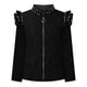 thumbnail image 5 of Puntoco, ropa de negocios para mujer, Color sólido, manga larga, cremallera, adelgazante, cárdigan, abrigo, chaqueta, liquidación superior Puntoco Puntoco-3552, 5 of 9
