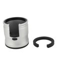 thumbnail image 1 of Height-adjustable coffee filter holder, universal, easy to install, round, for preparing coffee, silver, 1 of 4