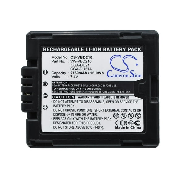 Battery for Panasonic CGA-DU21 VW-VBD210 HITACHI DZ-BP14S DZ-BP7S DZ-BP7SW