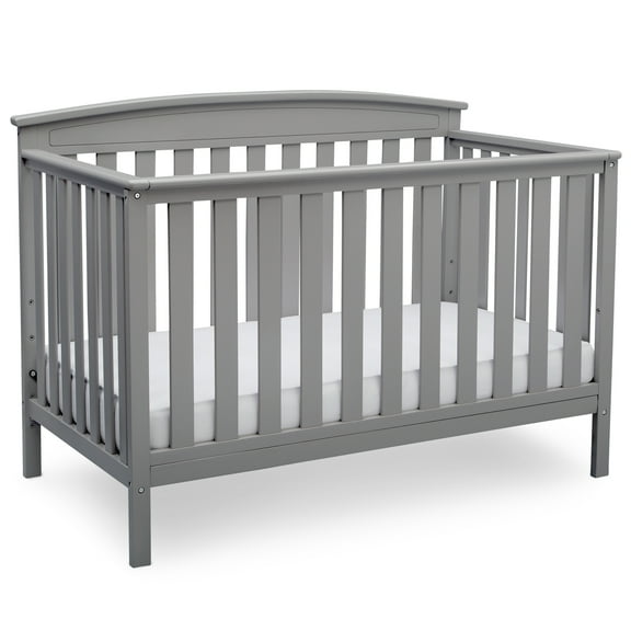 Delta Children Gateway 4-in-1 Convertible Baby Crib, Grey