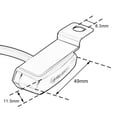 thumbnail image 5 of 2x Motocicleta Agua corriente LED licencia de matrícula trasera Señal Palanca de embrague de Intermitentes para Ka Sharpla Luces intermitentes de moto, 5 of 5