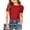 F-40Red, variant on ZHOGXU Toddler Kids Girls T Shirts Short Sleeve Crew Neck Ribbed Solid Color Soft Comfortable Basic Top For Casual Daily Wear,Beige,9-10 Years