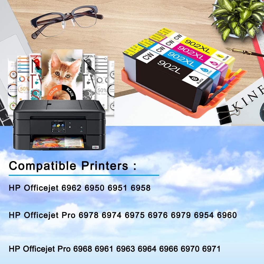 Colorworld Compatible Ink Cartridges Replacement For Hp 902xl 902 Xl Used For Officejet Pro 6968 6978 6958 6962 6960 Walmart Canada