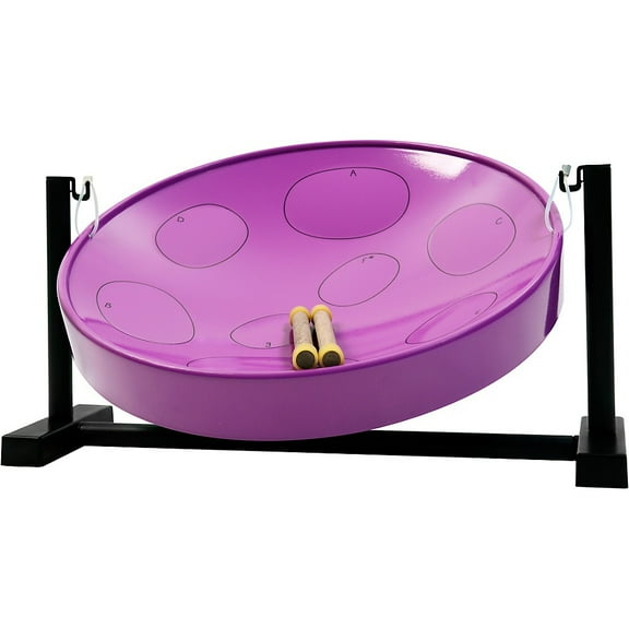 Panyard Jumbie Jam Steel Drum Kit with Table Top Stand Purple