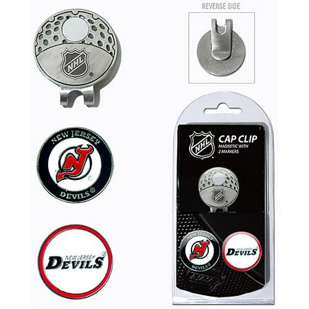 Team Golf NHL New Jersey Devils Cap Clip With 2 Golf Ball Markers