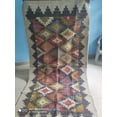 thumbnail image 2 of Handwoven Wool Jute Kilim Rug: Aztec Geometric Area Rug, 2 of 5