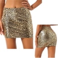 thumbnail image 2 of Women Sexy Slim Pencil Skirts Ladies High Waist Skirt Pure Colour Glossy PU Leather Short Skirt Bodycon Mini Skirts ClubwearM Gong Bohan LED, 2 of 2